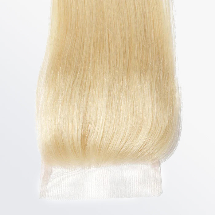 TedHair 12-20 Inch 4" x 4" Straight Free Parted 12A #613 Lace Closure