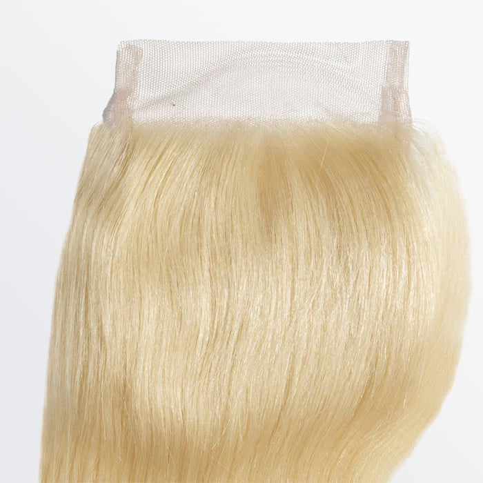 TedHair 12-20 Inch 4" x 4" Body Wavy Free Parted 12A #613 Lace Closure