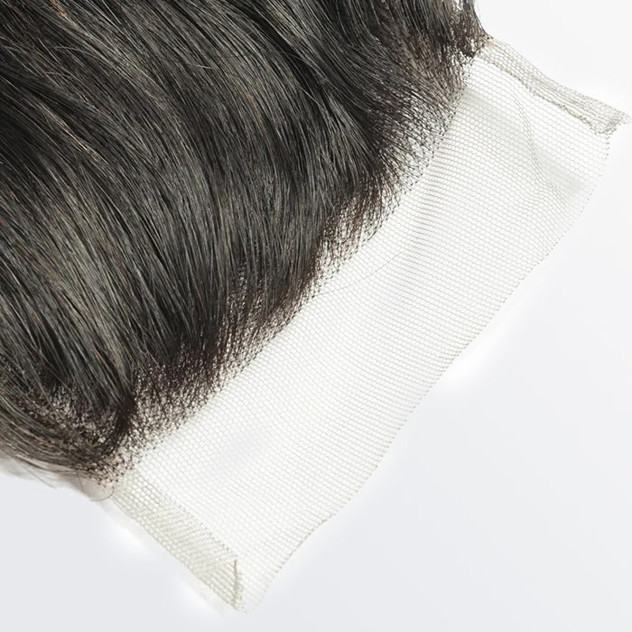 TedHair 14-20 Inch 4" x 4" Loose Wavy Free Parted Lace Closure #1B Natural Black