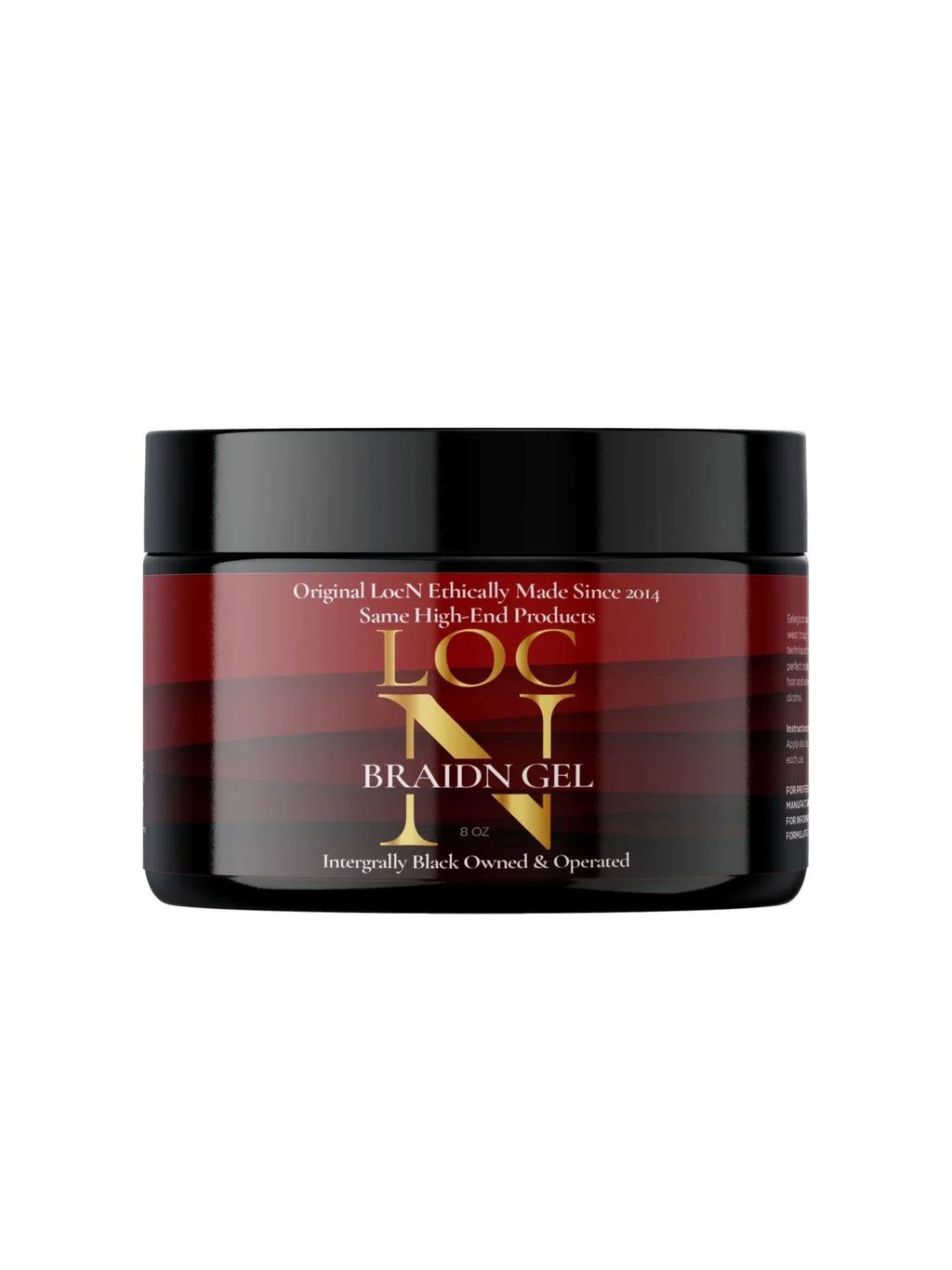 Loc 'N Braiding Gel, Hair Gel 8 oz, Hair Gel, Frizz Control, All Hair Types