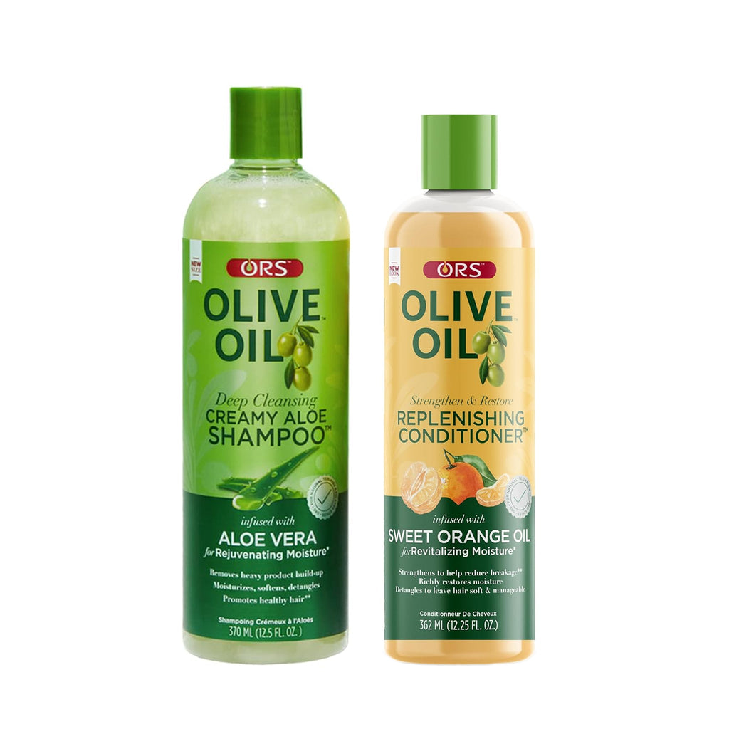 ORS Olive Oil Shampoo & Conditioner for Complete Moisture (12.5 oz) 2-Piece Set