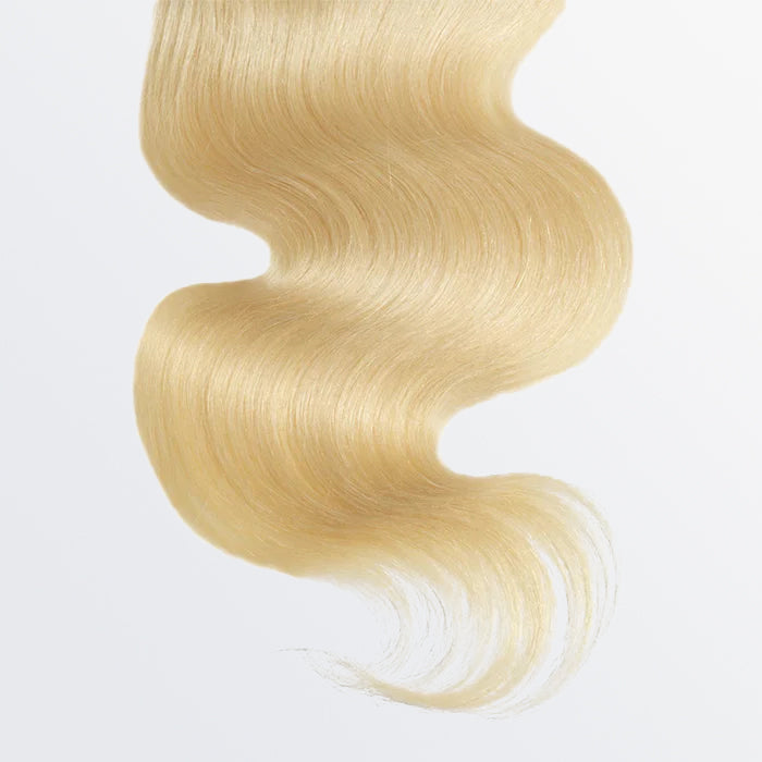 TedHair 12-20 Inch 4" x 4" Body Wavy Free Parted 12A #613 Lace Closure