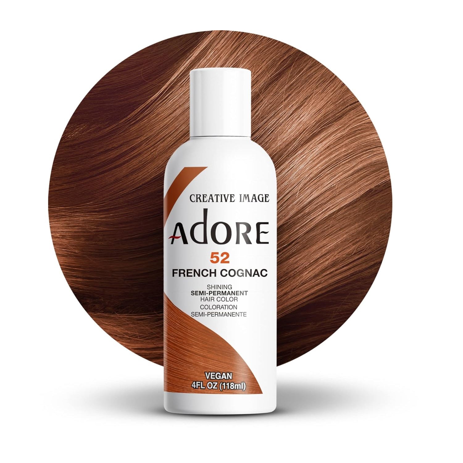Adore Semi Permanent Hair Color,French Cognac,52