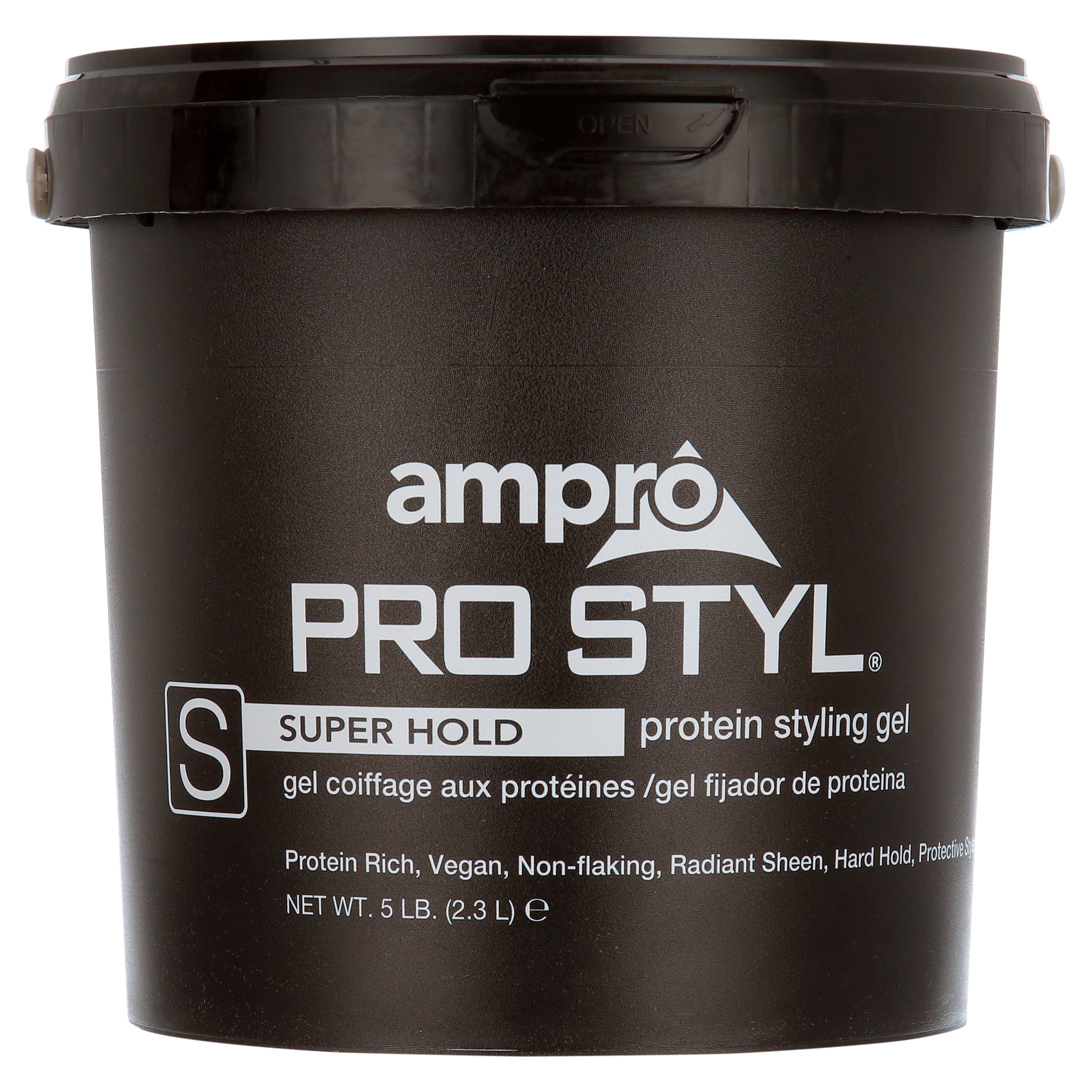 Ampro Pro Styl® Super Hold Protein Styling Gel, Resistant Hair Textures, 5 lb. , Moisturizing, Unisex
