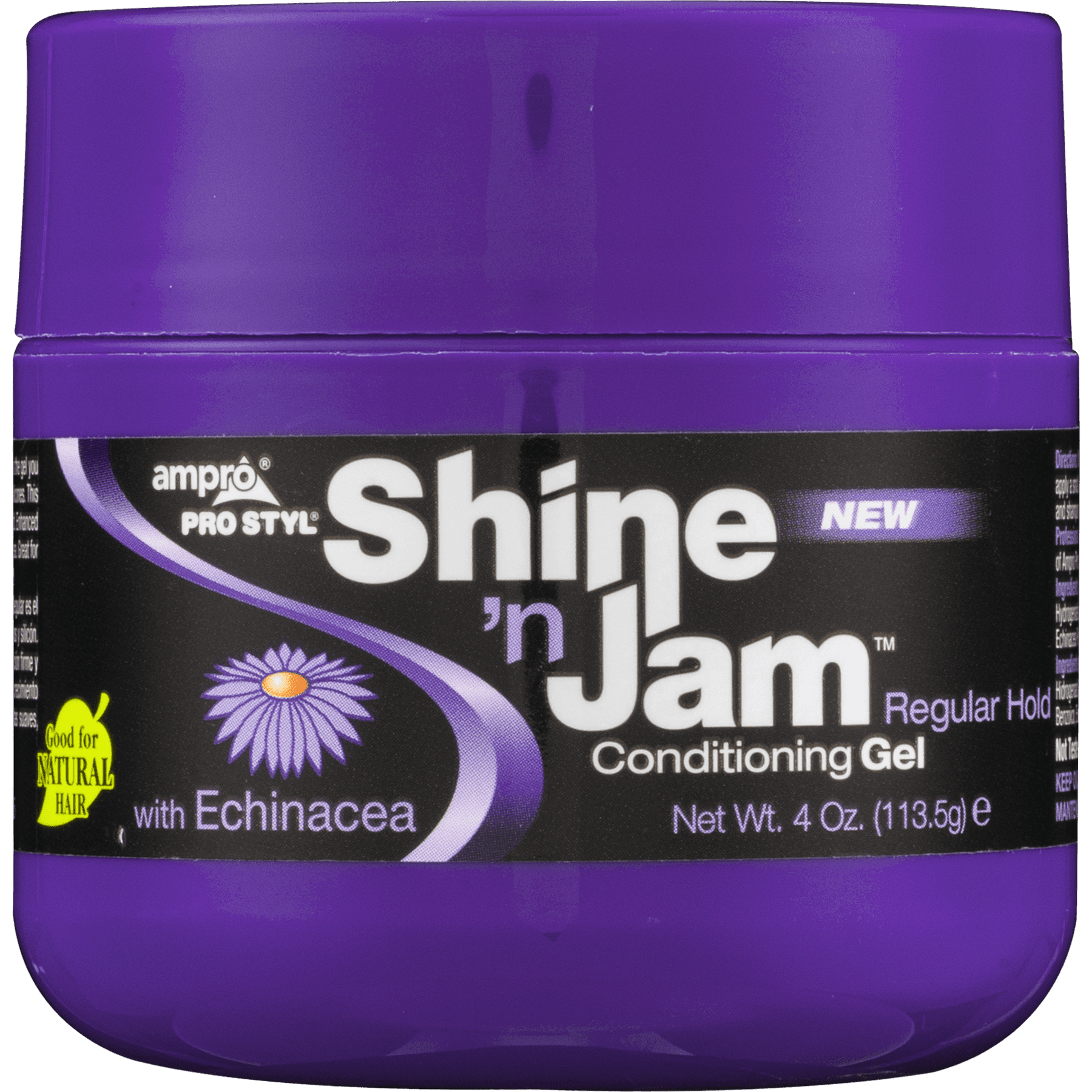 Ampro Shine N Jam Nourishing Moisturizing Jar Hair Styling Gel, 4 oz., Unisex