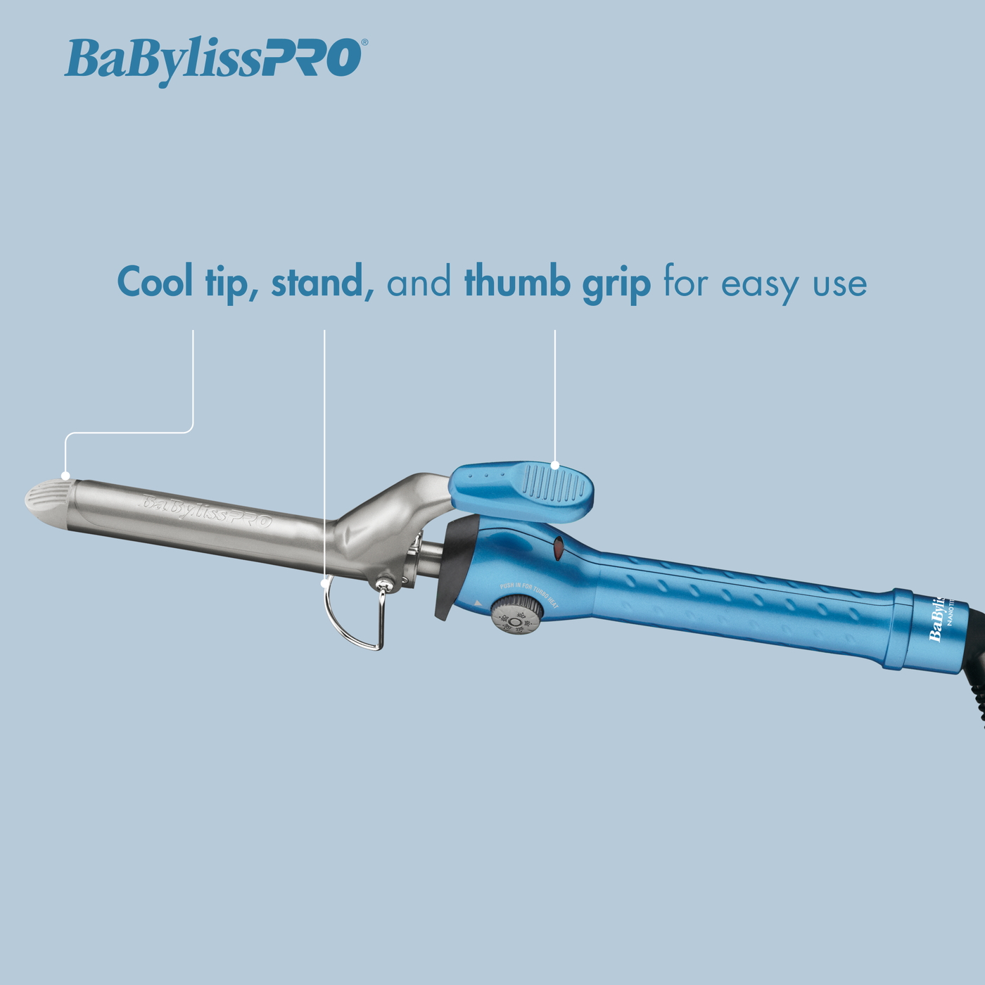 BaBylissPRO® Nano Titanium™ 1" Spring Curling Iron