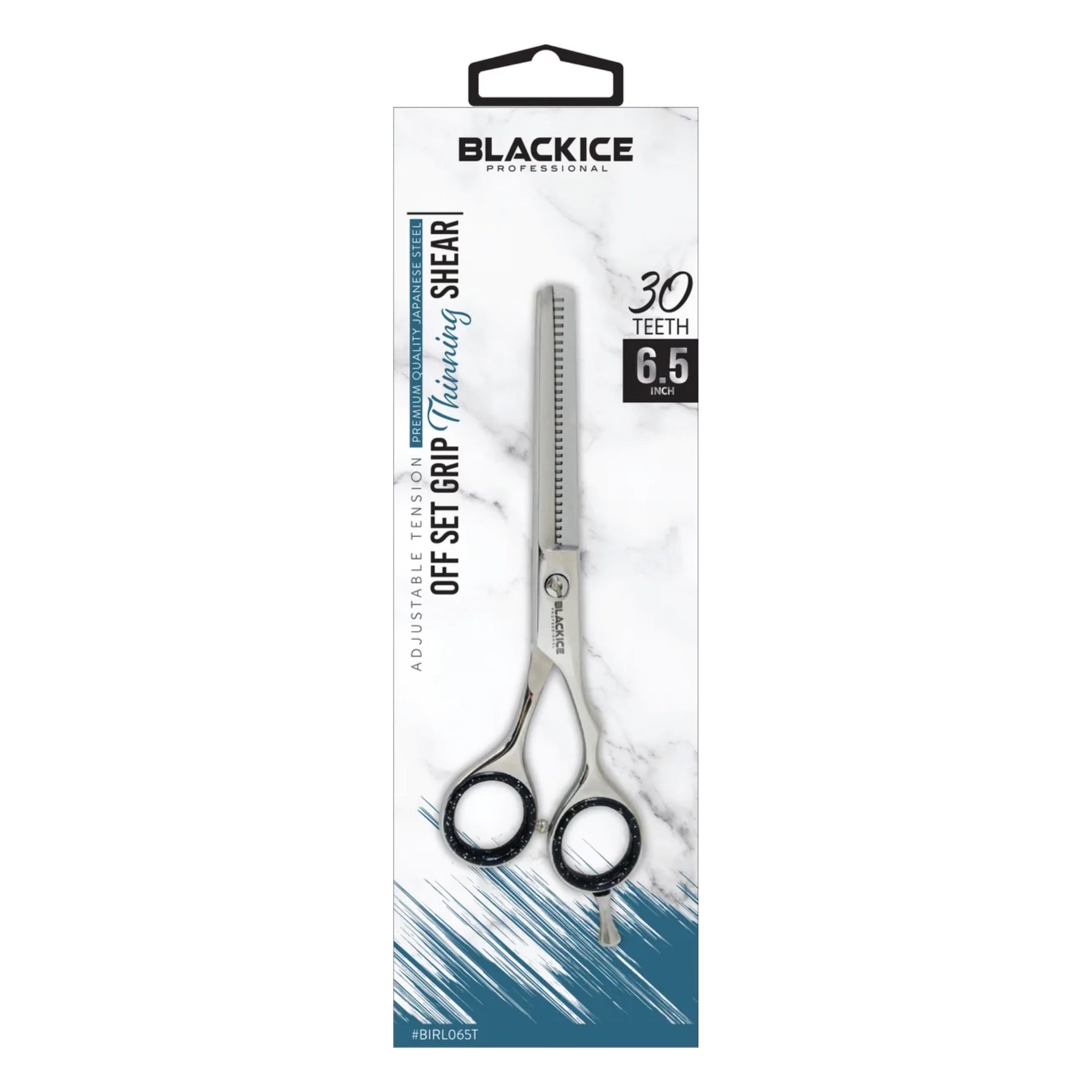 Black Ice 6.5 Inch Off Set Grip Thinning Shear