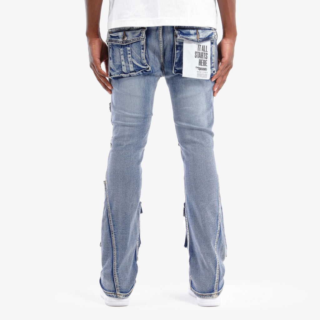 CPR-53P03-Studded Stack Pants