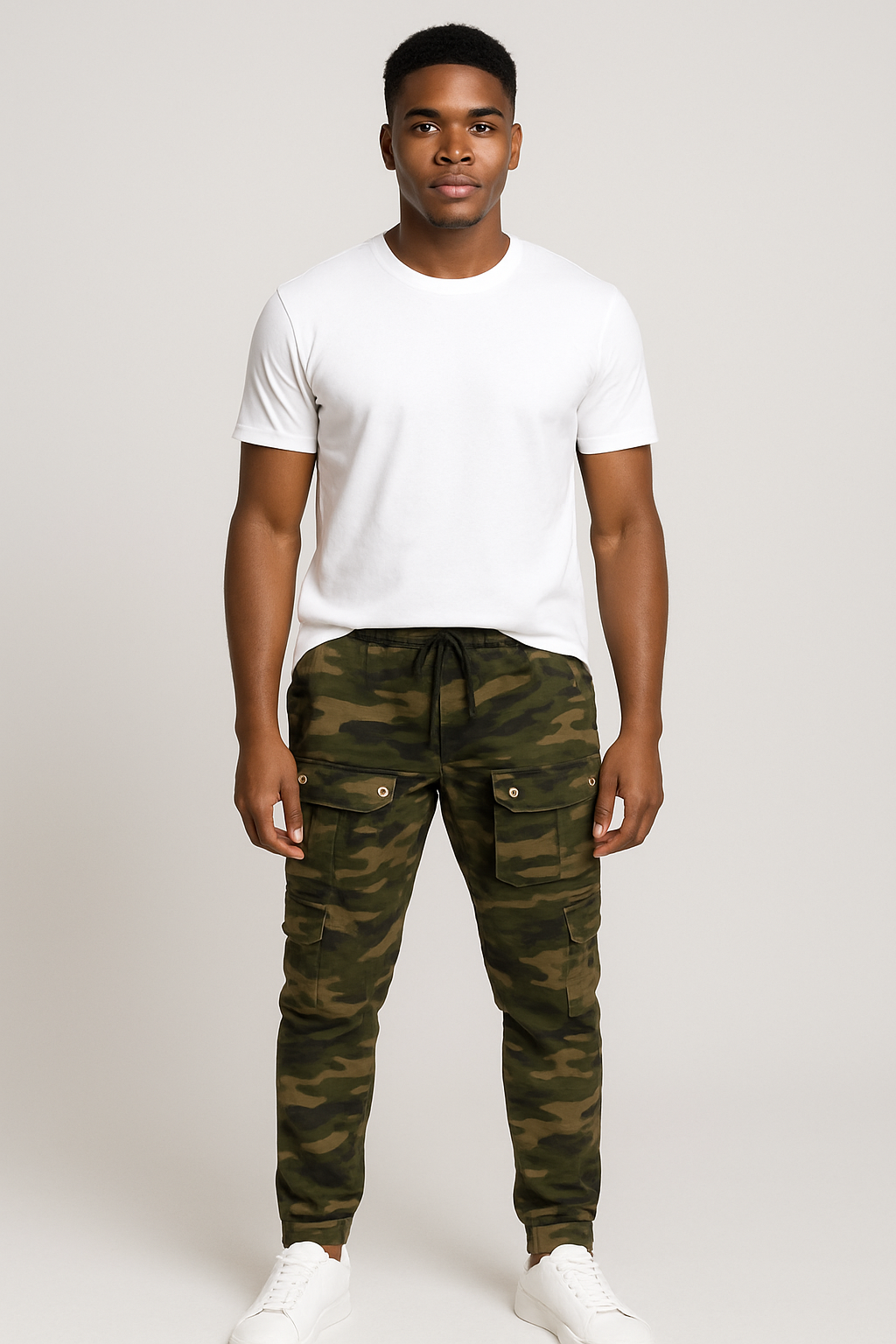 Straight Fit Camo Jogger Pants