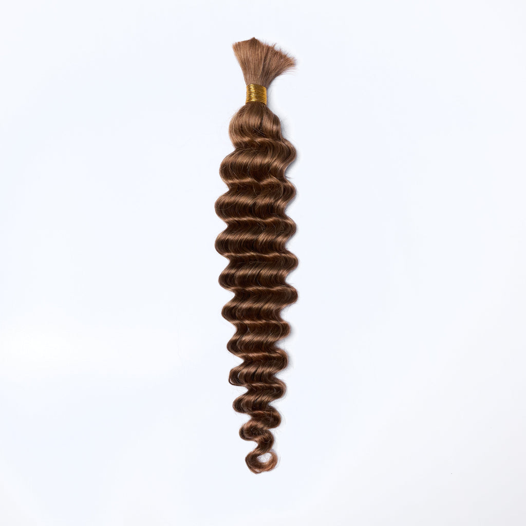 TedHair 20inch Deep Wave Bulk Hair For Braiding #30 Color