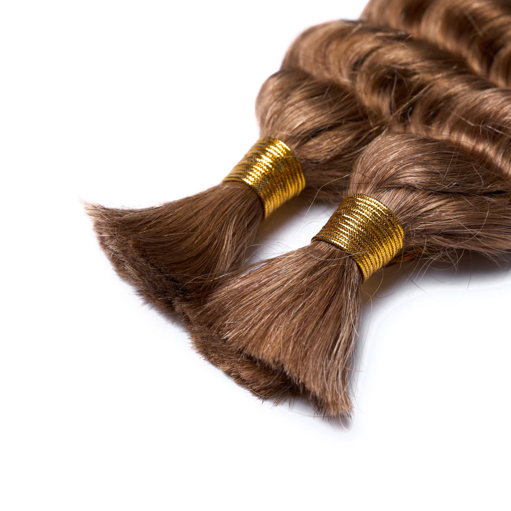 TedHair 20inch Deep Wave Bulk Hair For Braiding #30 Color