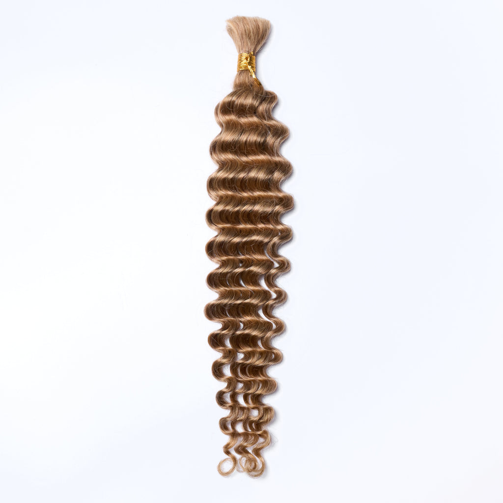 TedHair 20inch Deep Wave Bulk Hair For Braiding #27 Color