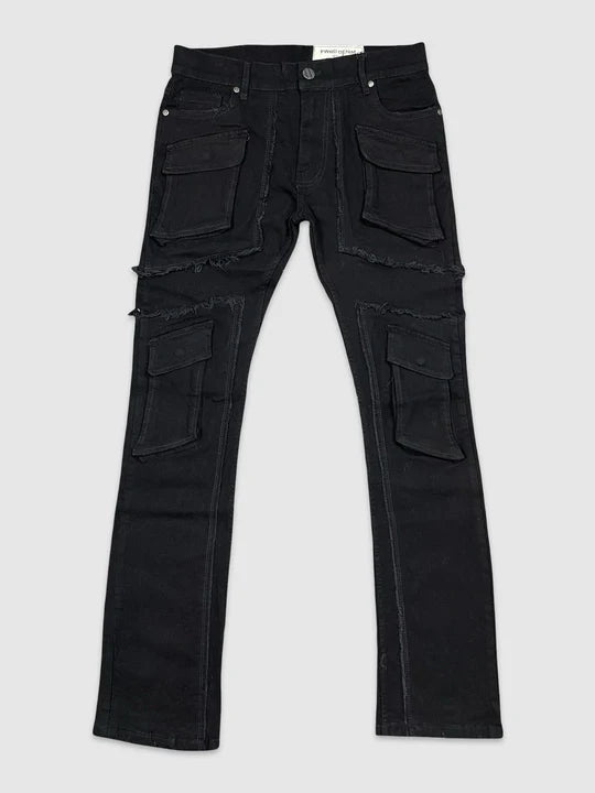 Cargo Panel Denim Pants Regular