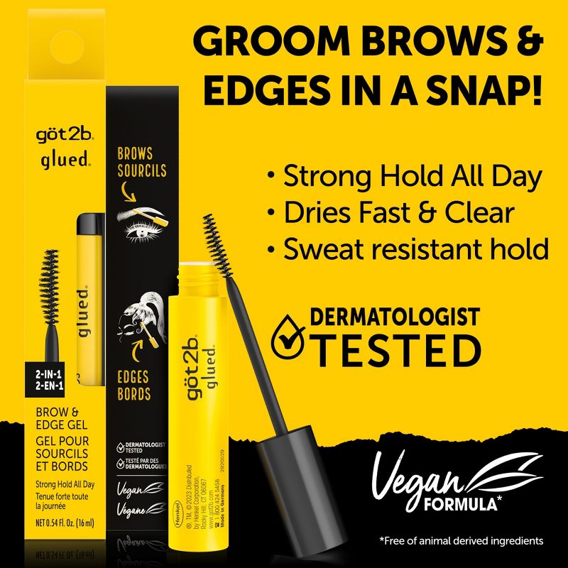 Got2B Glued Brows & Edges Hair Gel - 0.54oz