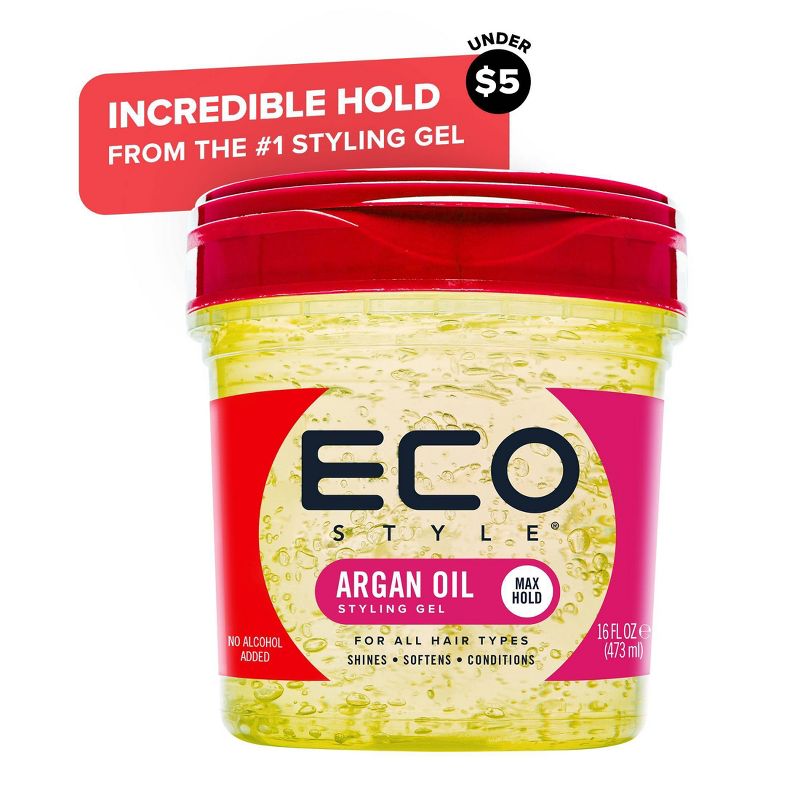 ECO STYLE Professional Styling Gel with Argan Oil - 16 fl oz