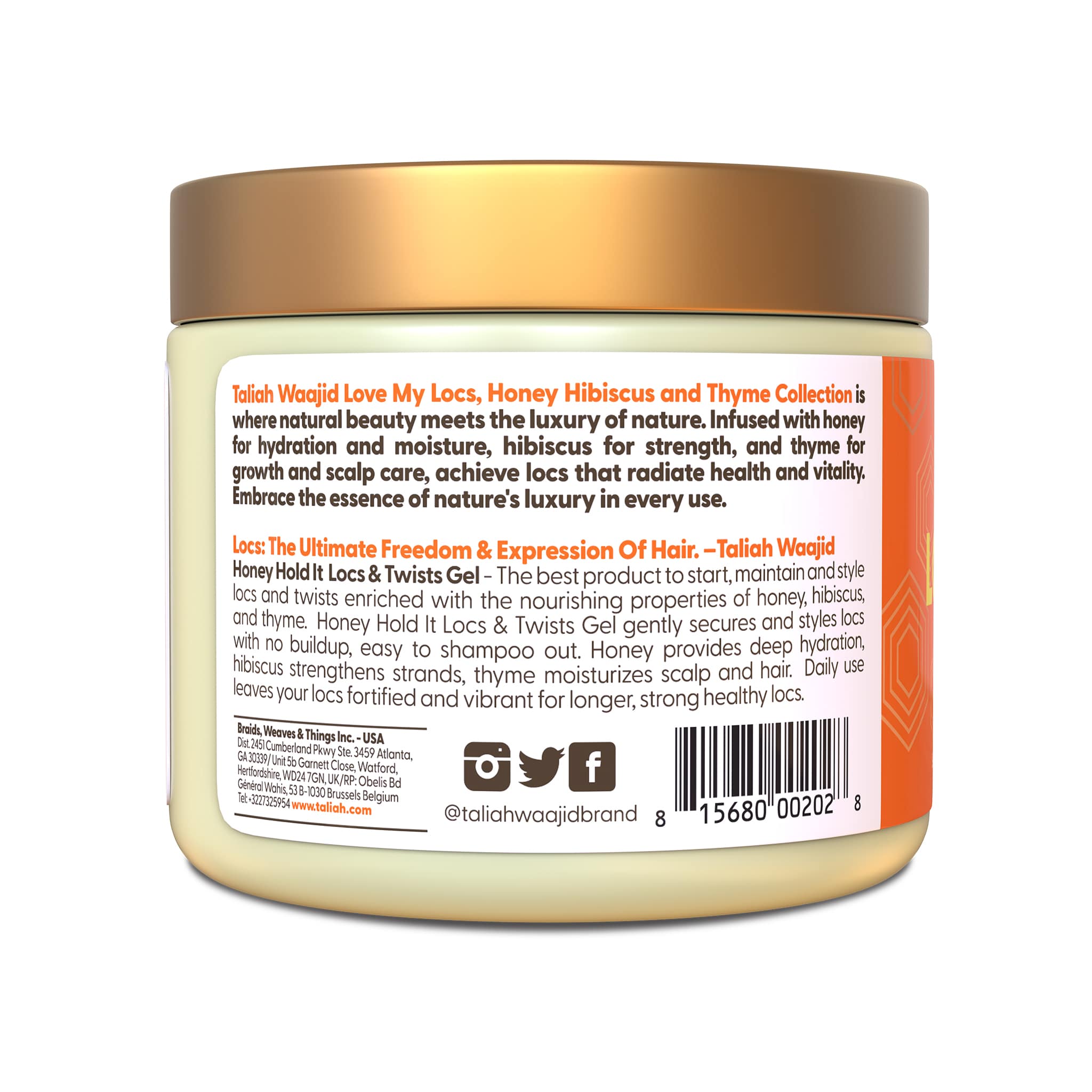 Honey Hold It Locs & Twists Gel 16oz
