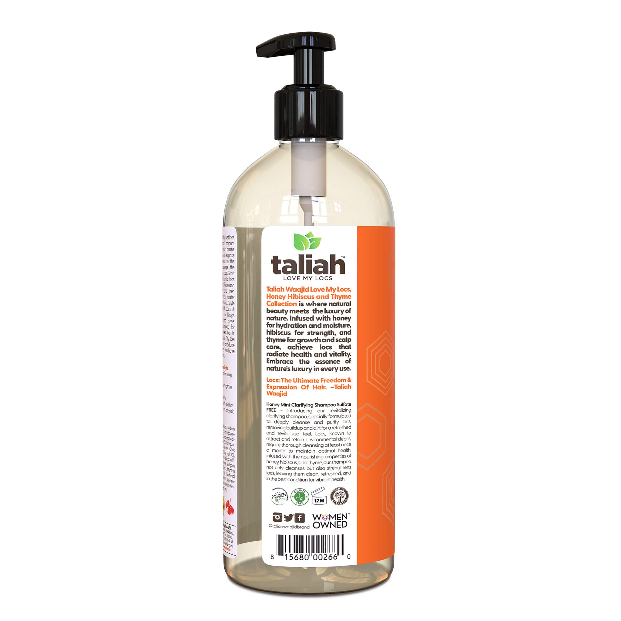 Honey Mint Clarifying Shampoo Sulfate FREE 32oz