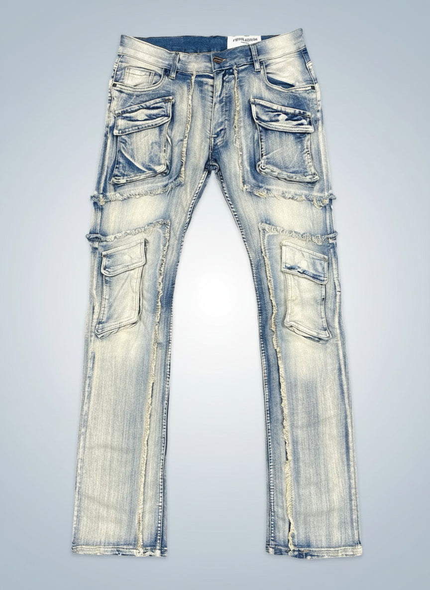 Cargo Panel Denim Pants Regular