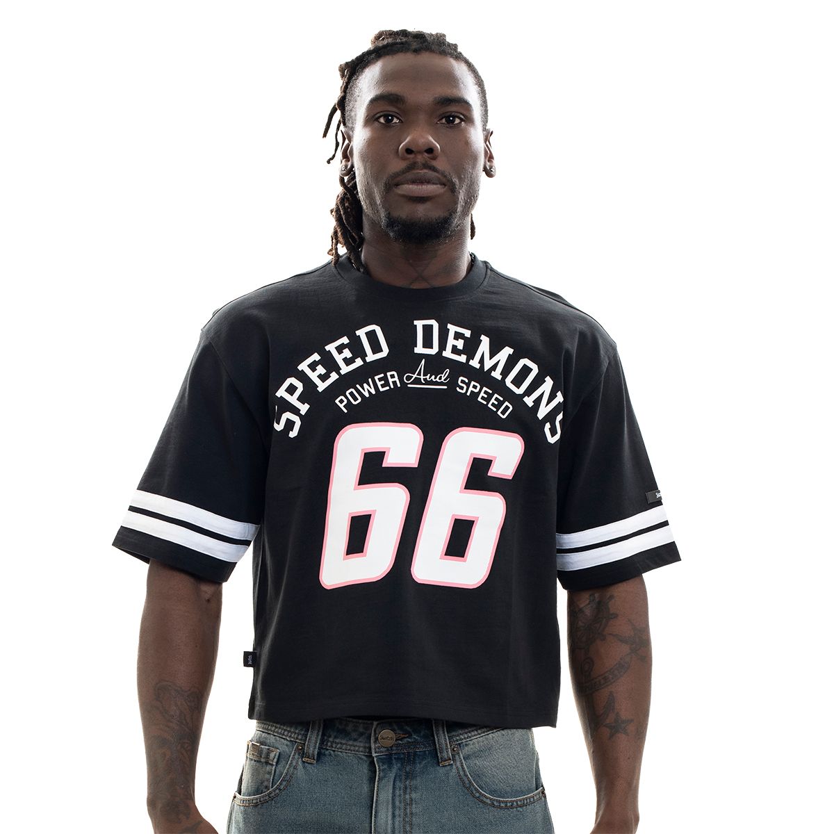 JDS-SS5114-Speed Demons Crop Tee