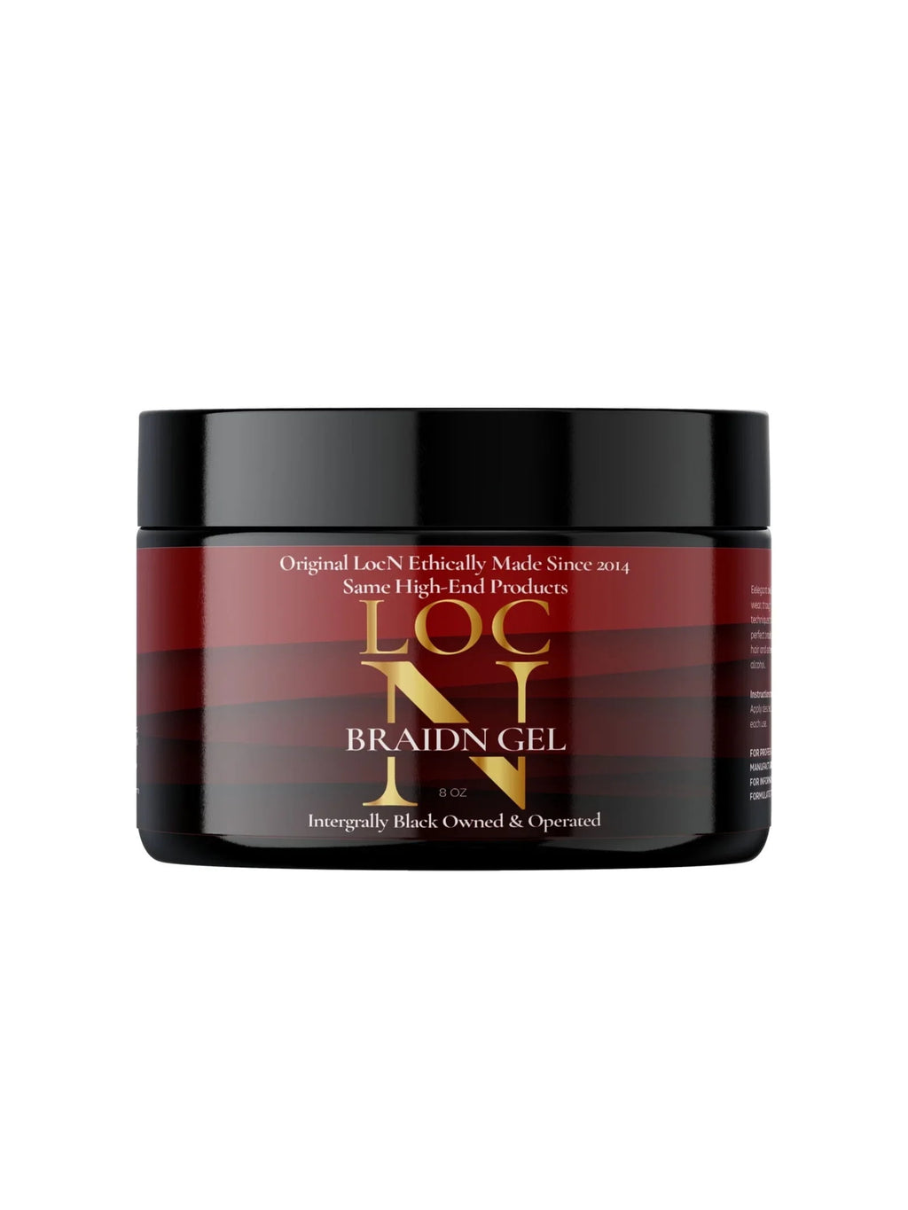 Loc 'N Braiding Gel, Hair Gel 8 oz, Hair Gel, Frizz Control, All Hair Types