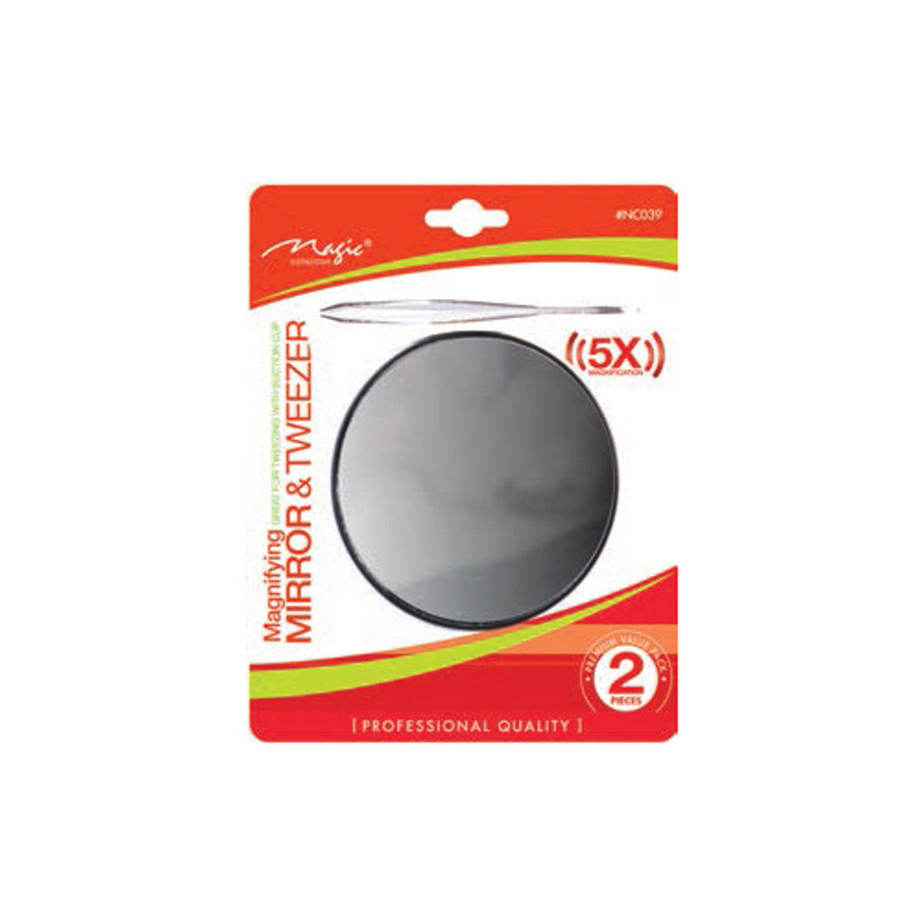 MAGIC COLLECTION - Professional Magnifying Mirror & Tweezer #NC039