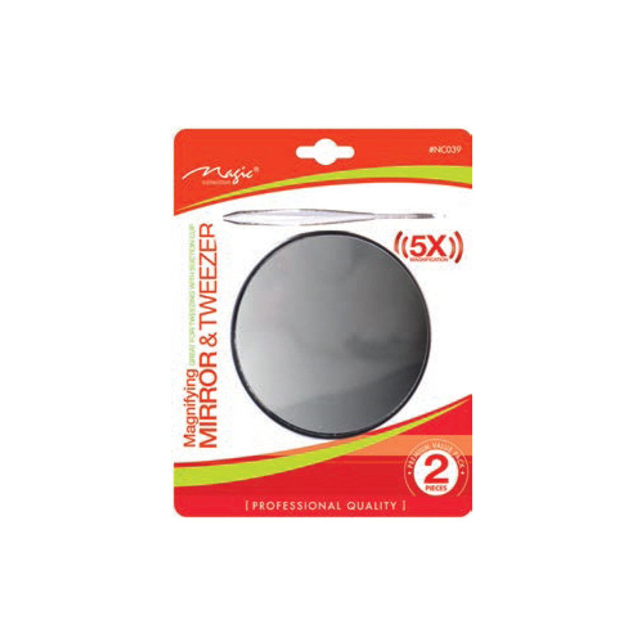MAGIC COLLECTION - Professional Magnifying Mirror & Tweezer #NC039