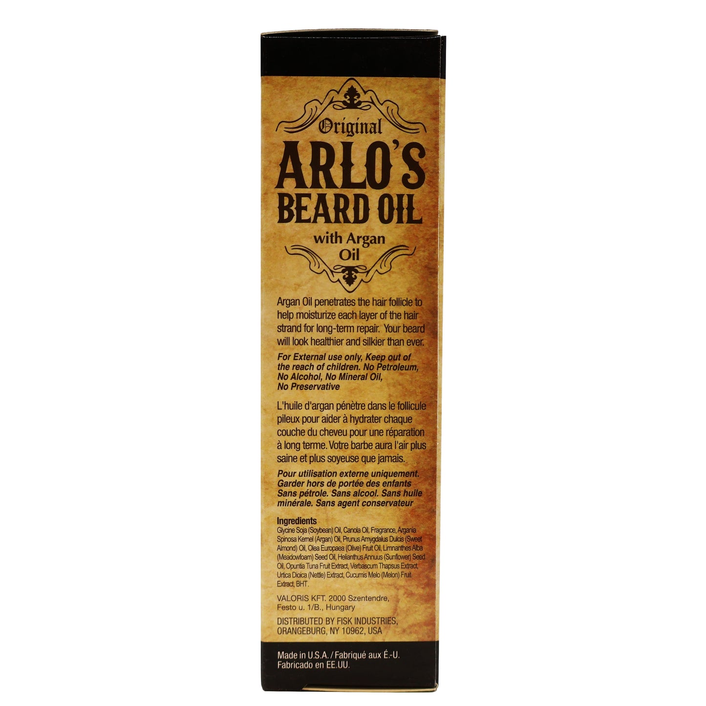 Arlos Beard Oil with Argan Oil 2.5 Oz.