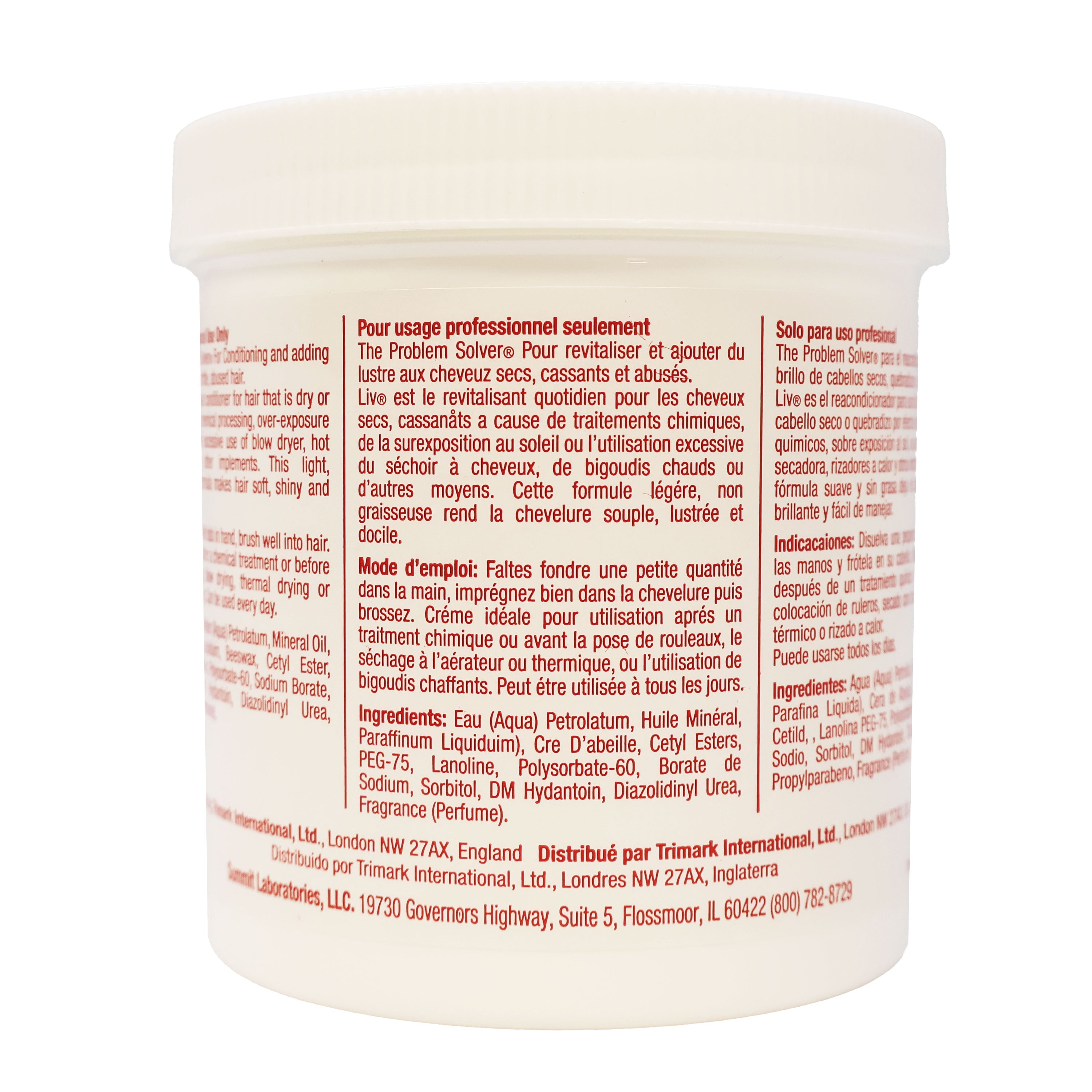 Summit Liv The Problem Solver Creme Hair Dressing and Conditioner, 15 Oz.