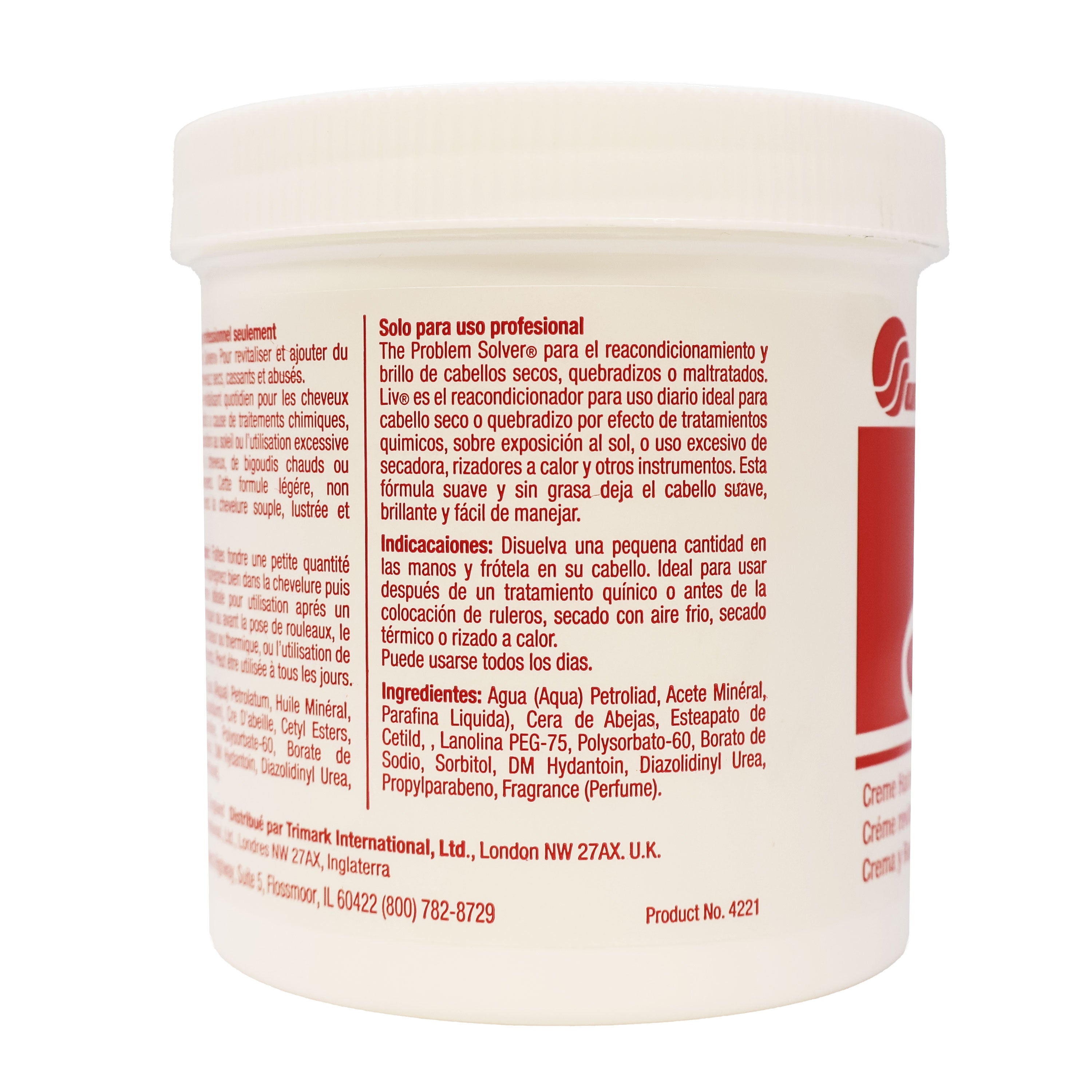 Summit Liv The Problem Solver Creme Hair Dressing and Conditioner, 15 Oz.