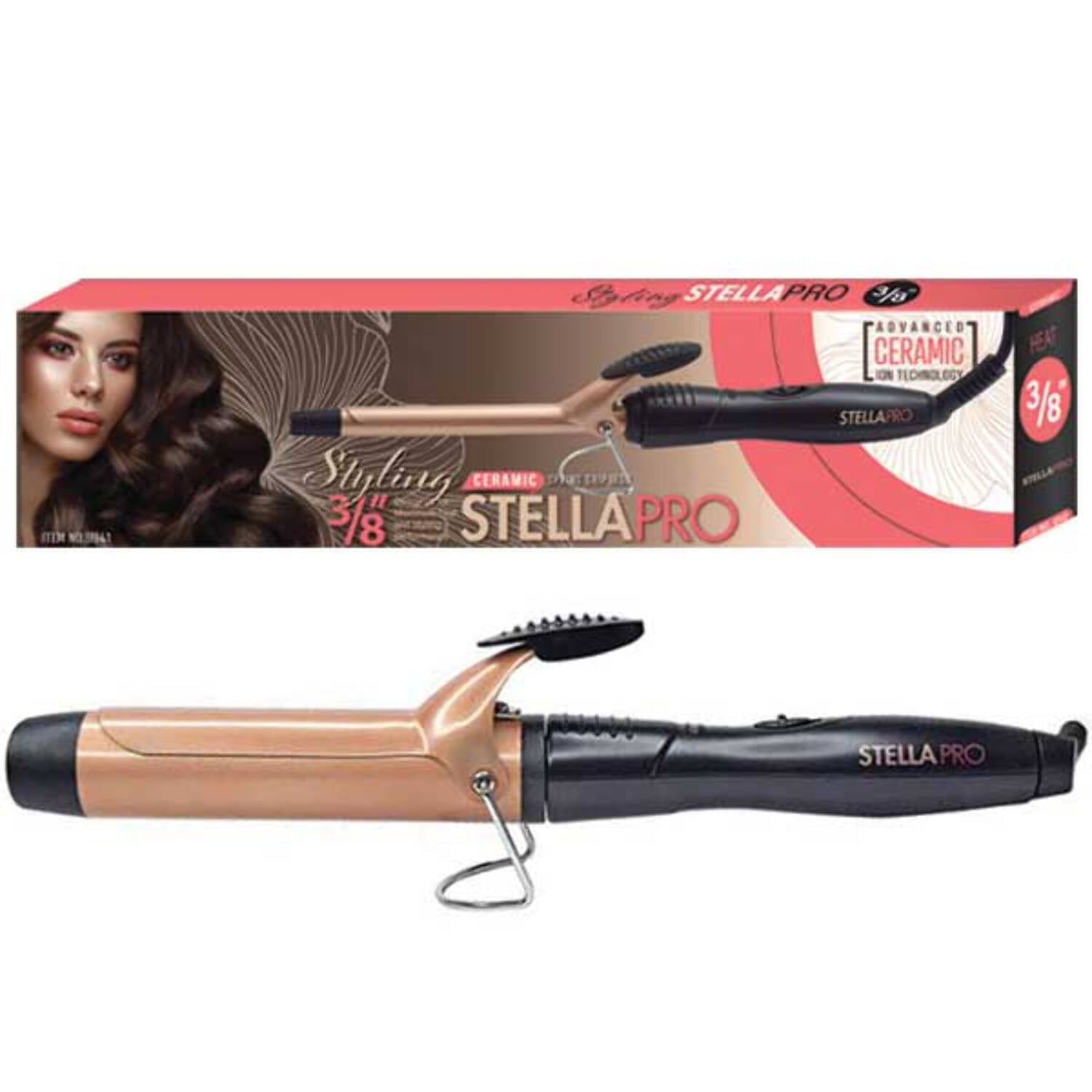 STELLA PRO - Professional Spring Grip Curling Iron 1 1/4"