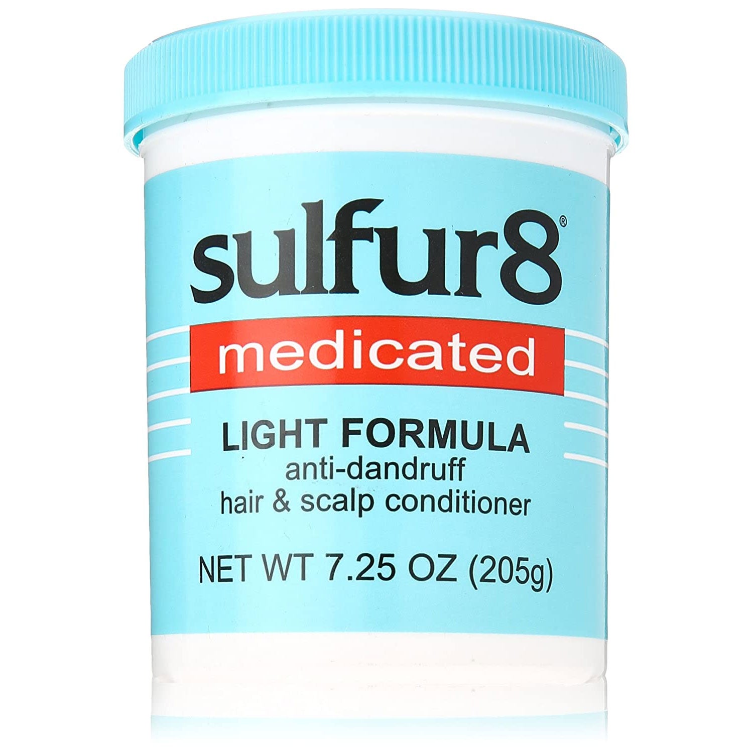 Sulfur8 Medicated Light Formula Anti Dandruff Hair Scalp Conditioner 7.25 Oz Jar