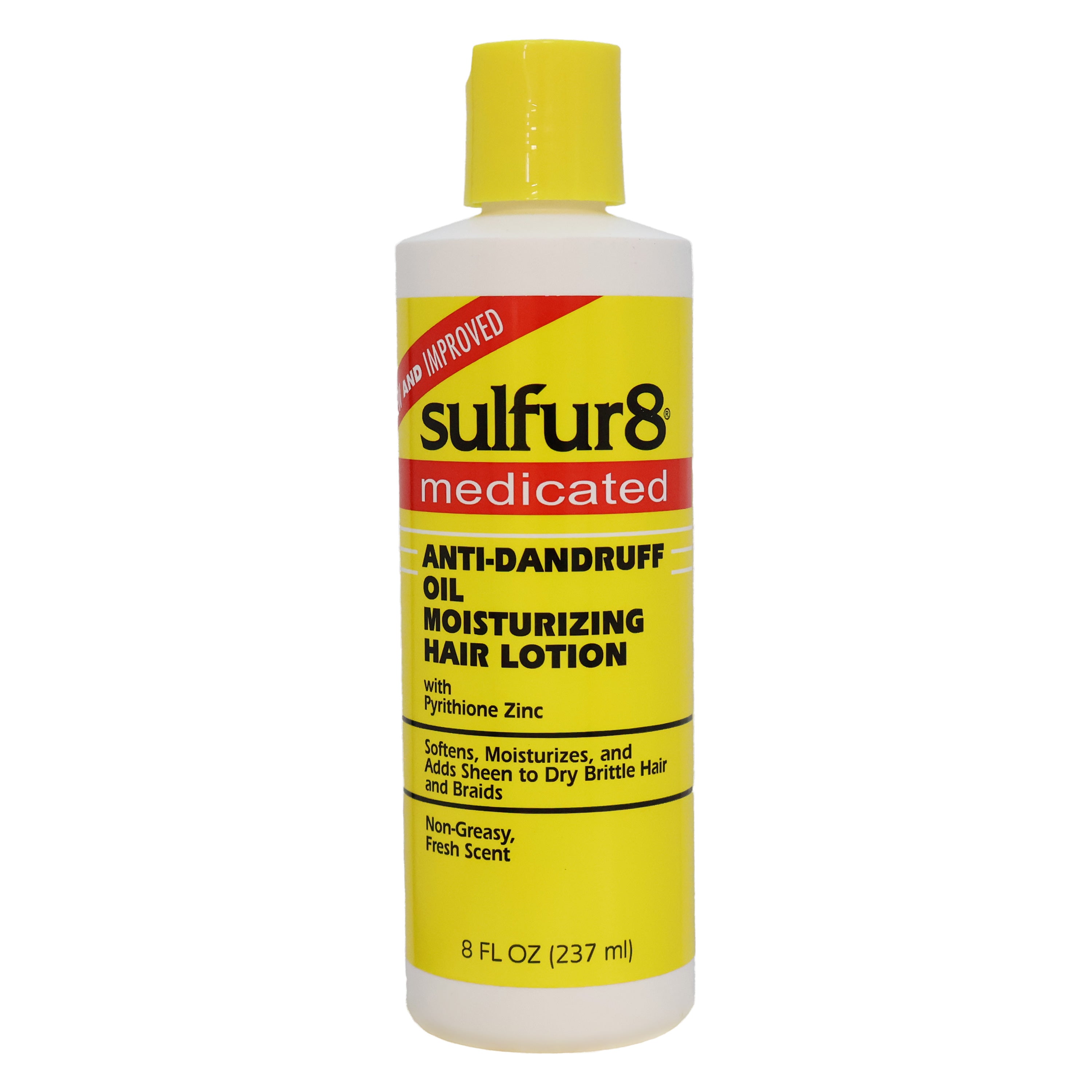 Sulfur8 Medicated Anti Dandruff Oil Moisturizing Hair Lotion 8 Oz.