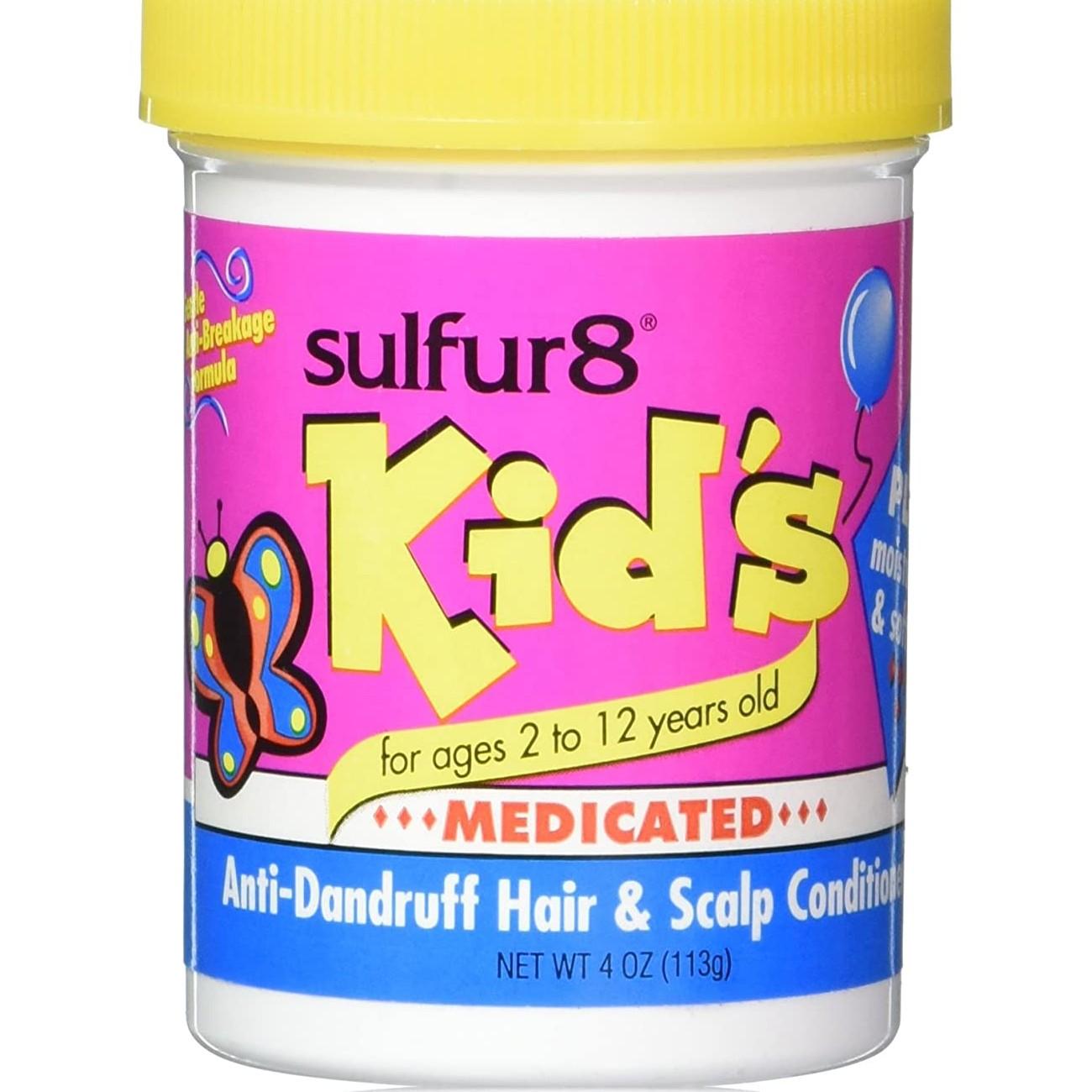 Sulfur8 Kids Medicated Anti Dandruff Hair Scalp Conditioner 4 Oz.
