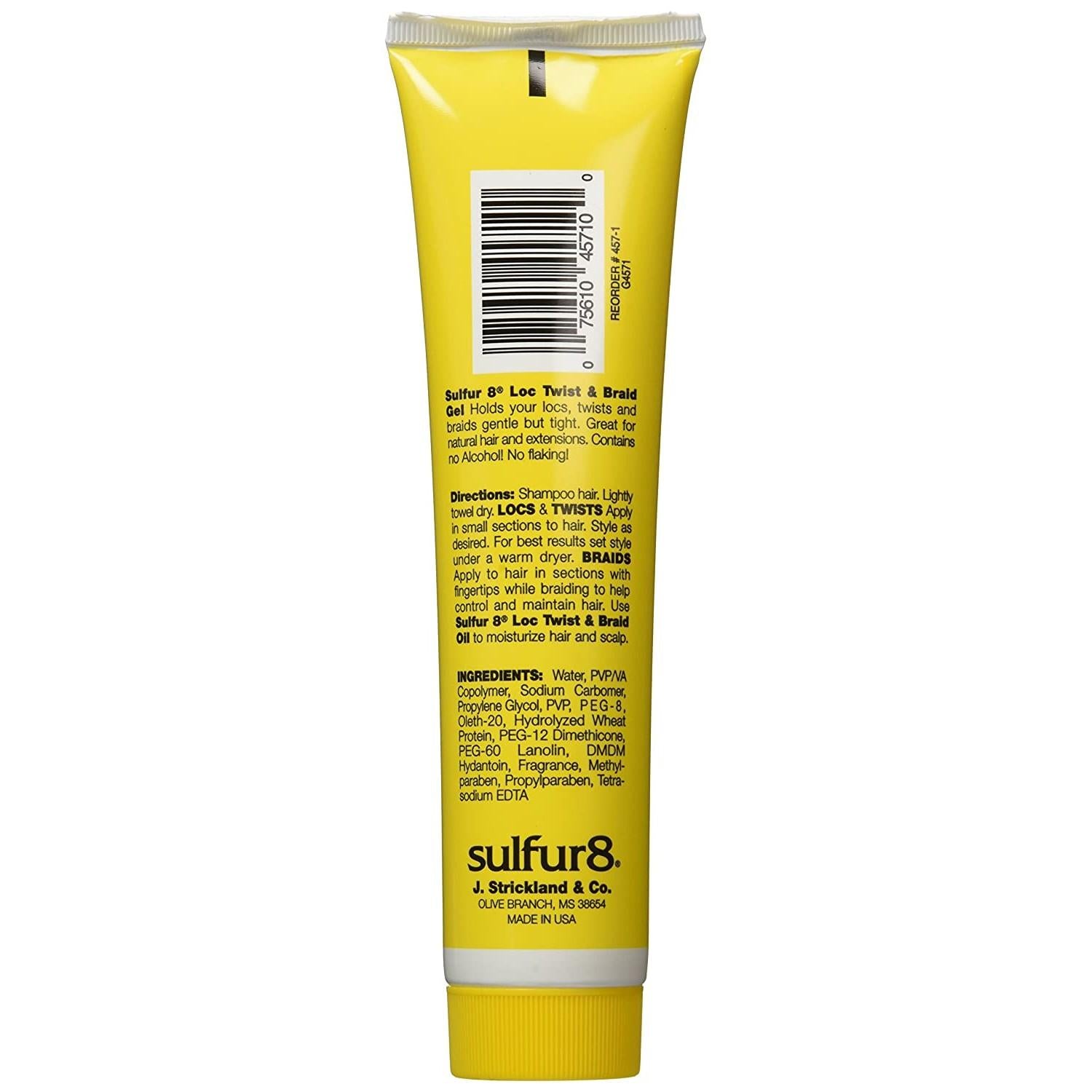 Sulfur8 Loc Twist and Braid Gel 6 Oz