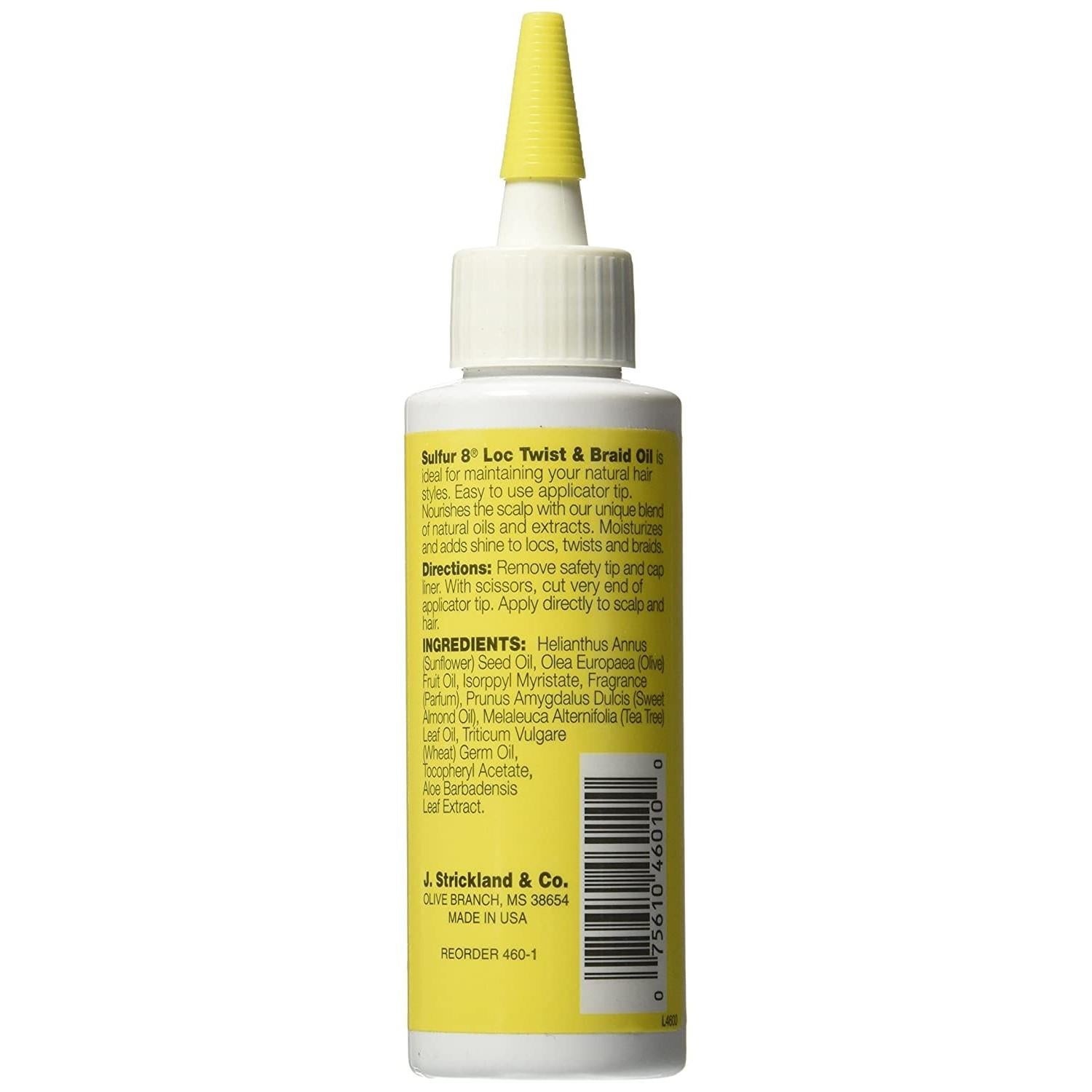 Sulfur8 Loc Twist and Braid Oil 4 Oz