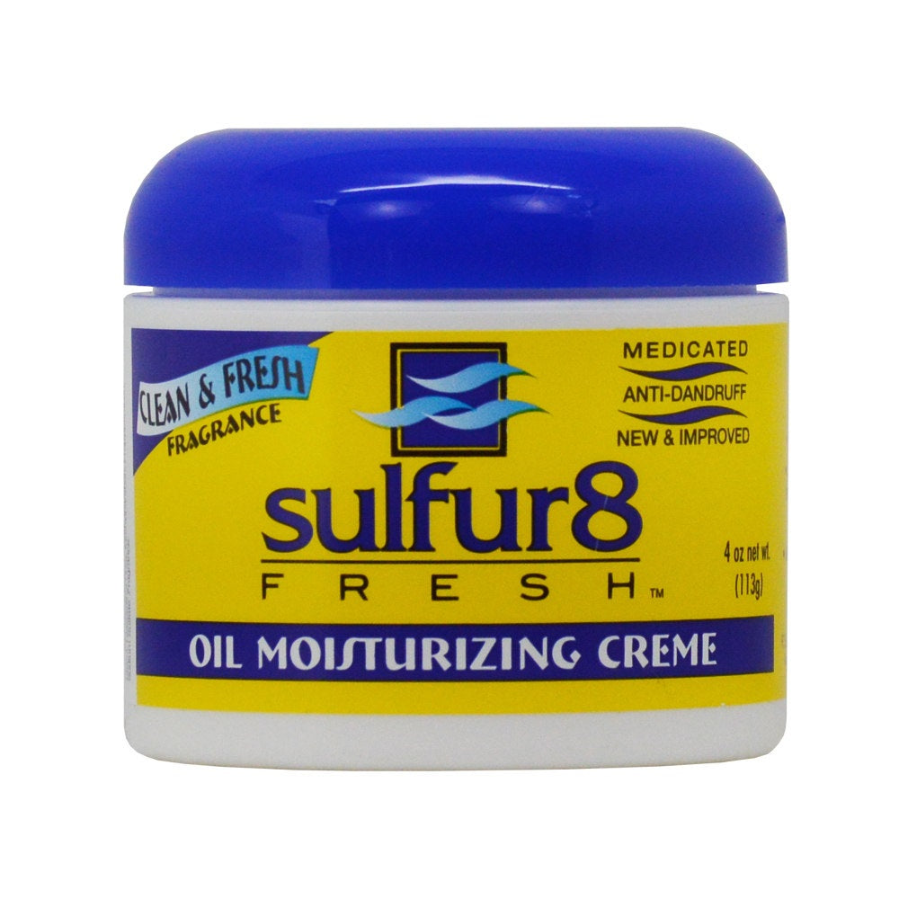Sulfur 8 Clean Fresh Oil Moisturizing Creme Clean Fresh Fragrance 4 Oz
