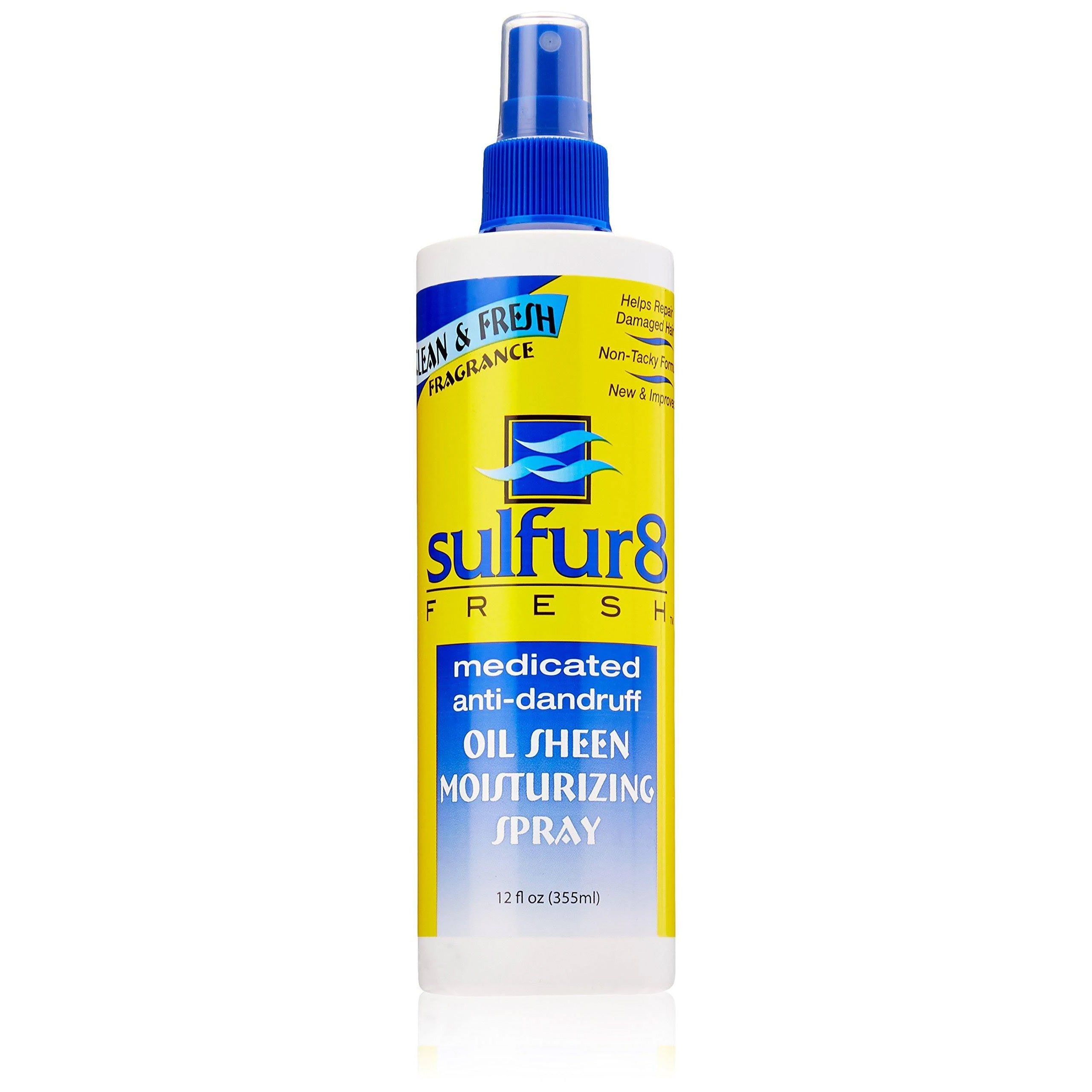 Sulfur 8 Clean Fresh Oil Sheen Moisturizing Spray 12 Fl Oz