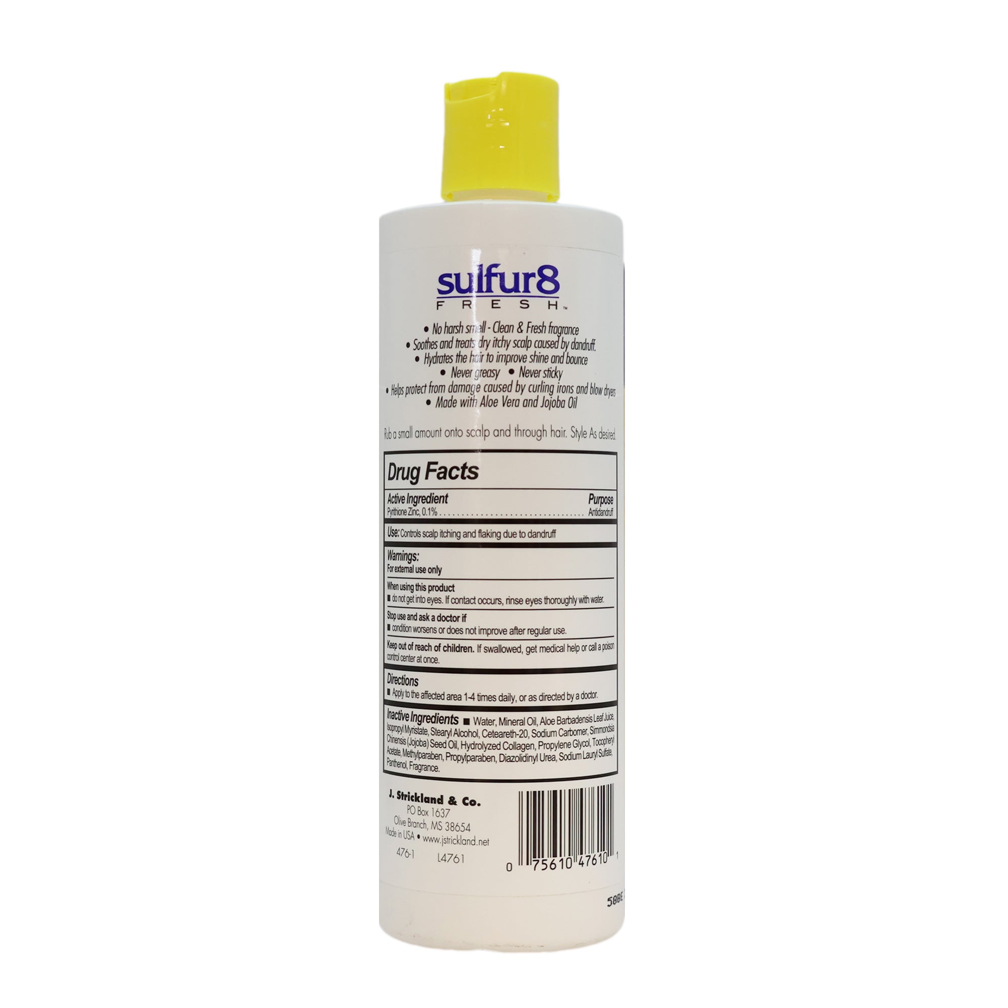 Sulfur 8 Clean Fresh Moisturizing Hair Lotion 12 Oz