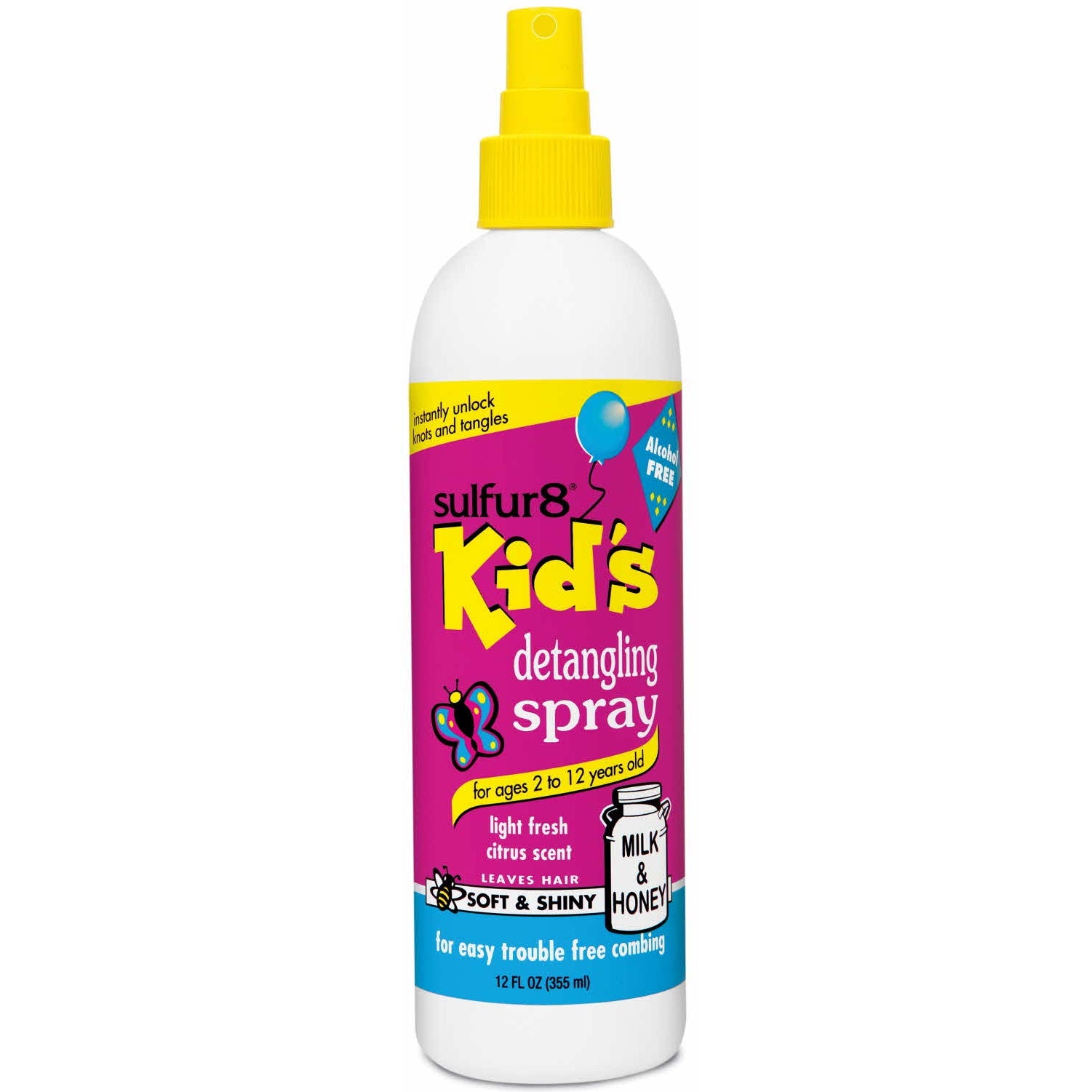 Sulfur 8 Kids Detangling Spray 12 Oz