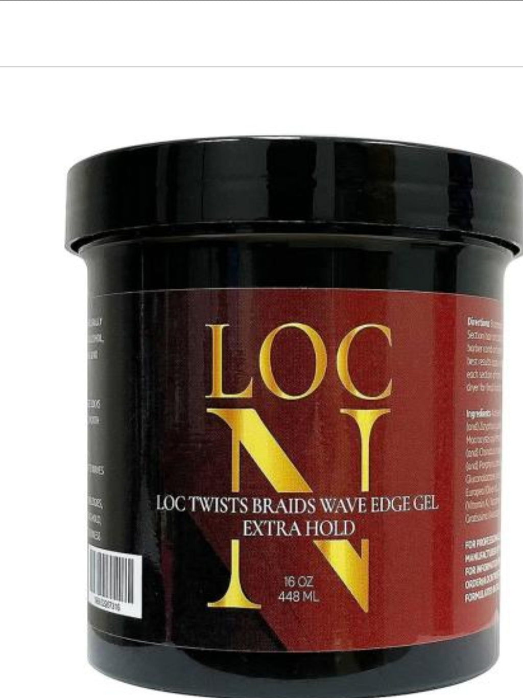 LOC N TWISTS BRAIDS WAVE EDGE GEL "EXTRA HOLD" 16 OZ. - PACK OF 2