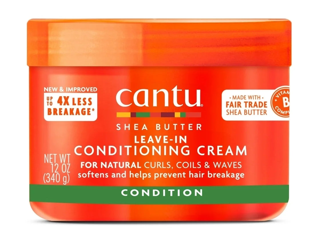 Cantu Shea Butter for Natural Hair Leave-In Conditioning Cream 12 fl. oz. Jar