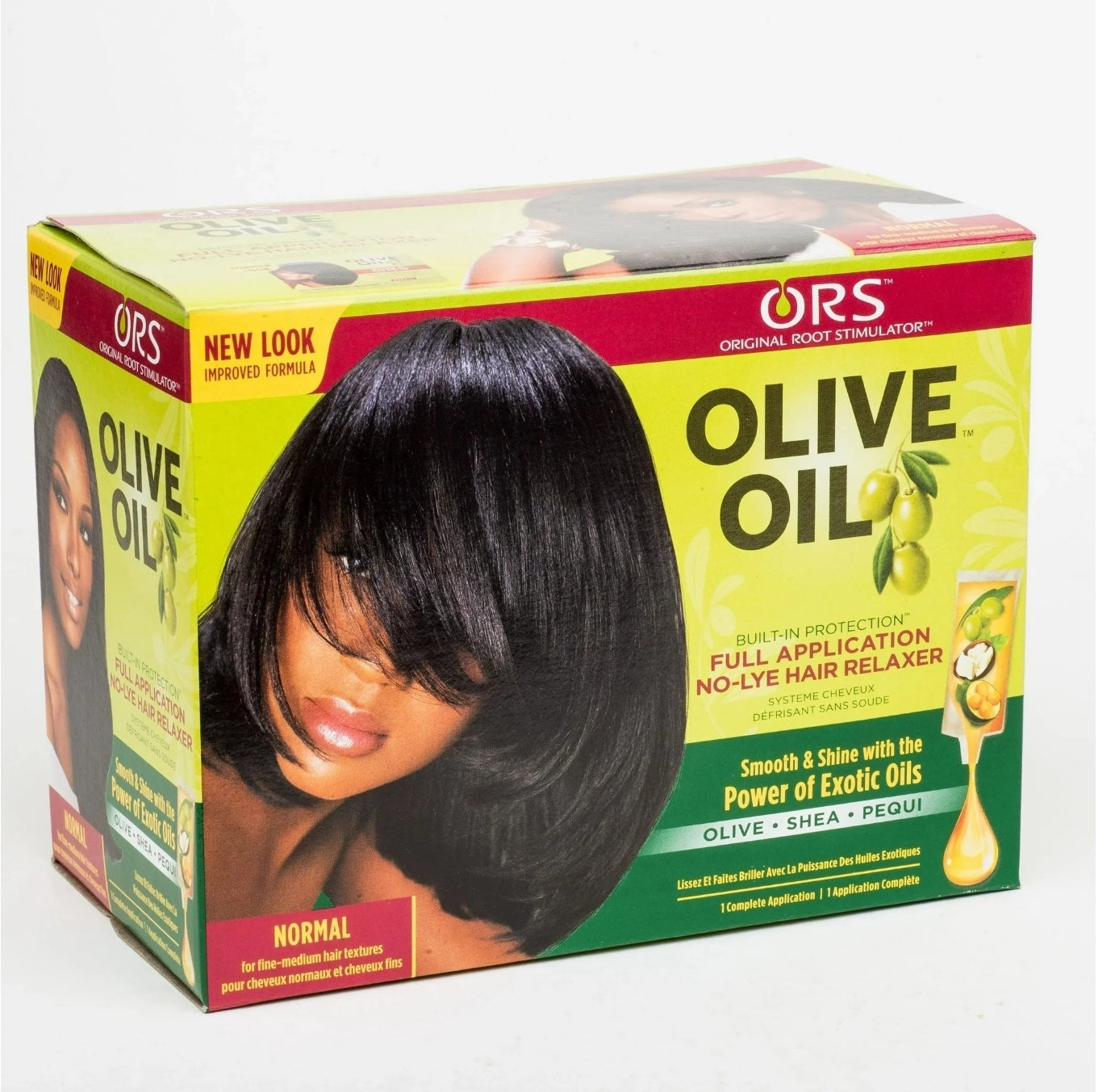 ORS Olive Oil Built-in Protection No-Lye Relaxer, Normal, for Fine to Medium Hair, 1 Application
