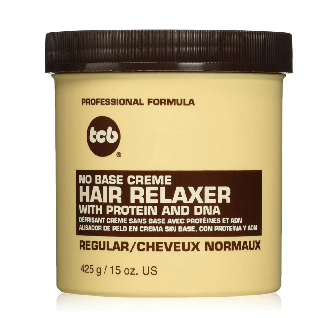 TCB No Base Creme Hair Relaxer, Regular 15 Oz