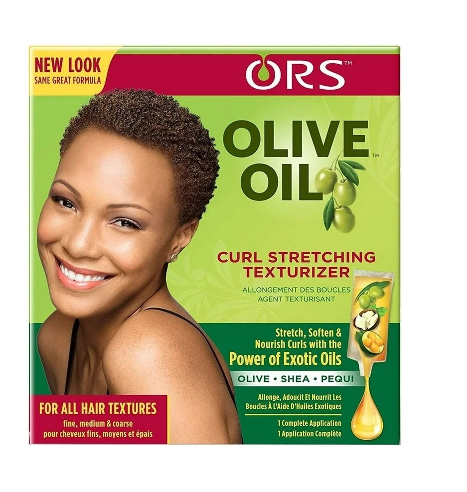 ORS Olive Oil Relaxers & Texlax Curl Stretching Texturizer Kit, Small Section Relaxer, Exotic Oil Boost Relaxer