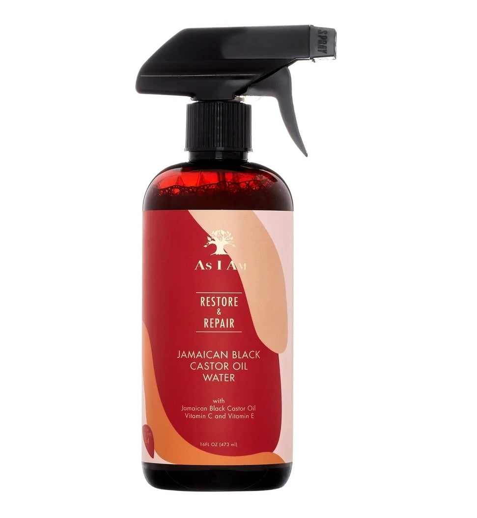 As I Am Jamaican Black Castor Oil Water 16 fl. oz, All Hair types, Unisex