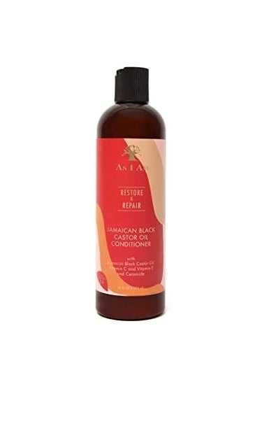 As I Am Jamaican Black Castor Oil Conditioner - 12 ounce - with JBCO, Ceramide, Betaine, Vitamin C, & Vitamin E - Instant Moisture & Hydration - Strengthens & Conditions