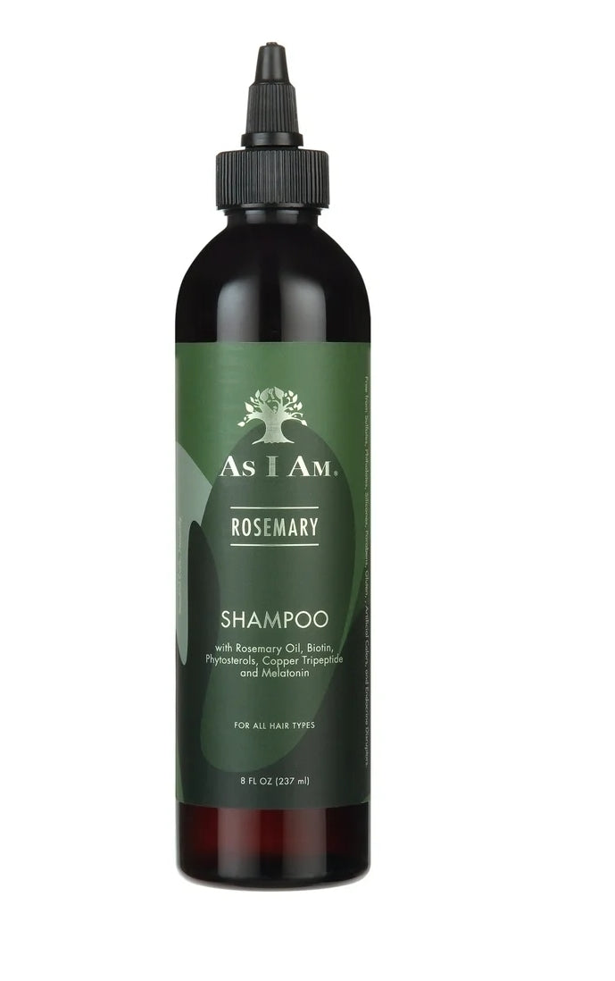 As I Am Rosemary Shampoo 8 fl. oz., All Hair Type, Moisturizing, Unisex