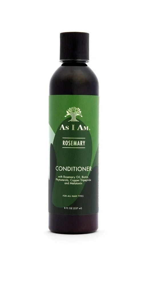 As I Am Rosemary Conditioner 8 fl. oz., All Hair Types, Moisturizing, Unisex