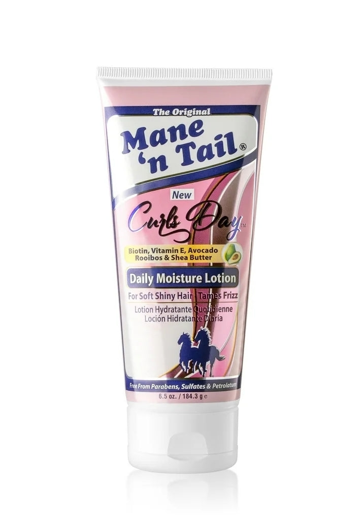 Mane 'n Tail: Daily Moisture Lotion with Biotin, Vitamin E, Avocado, Rooibos & Shea Butter For Shiny Hair Tames Frizz (6.5 Oz)