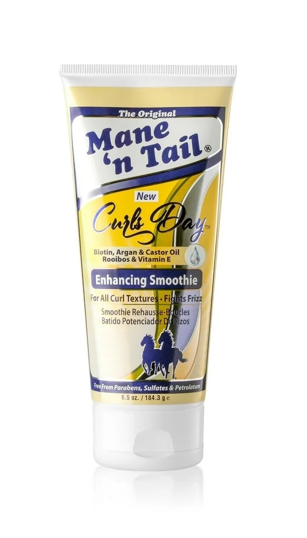 Mane 'n Tail: Curls Day Enhancing Smoothie For All Curl Textures Pareben And Sulfate Free Made With Biotin, Argan And Castor Oil Rooibos And Vitamin E (6.5 Oz)